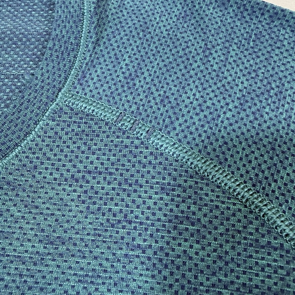Lululemon Shirt Mens XXL Teal Metal Vent Tech Long‎ Sleeve Performance Training - Picture 8 of 16